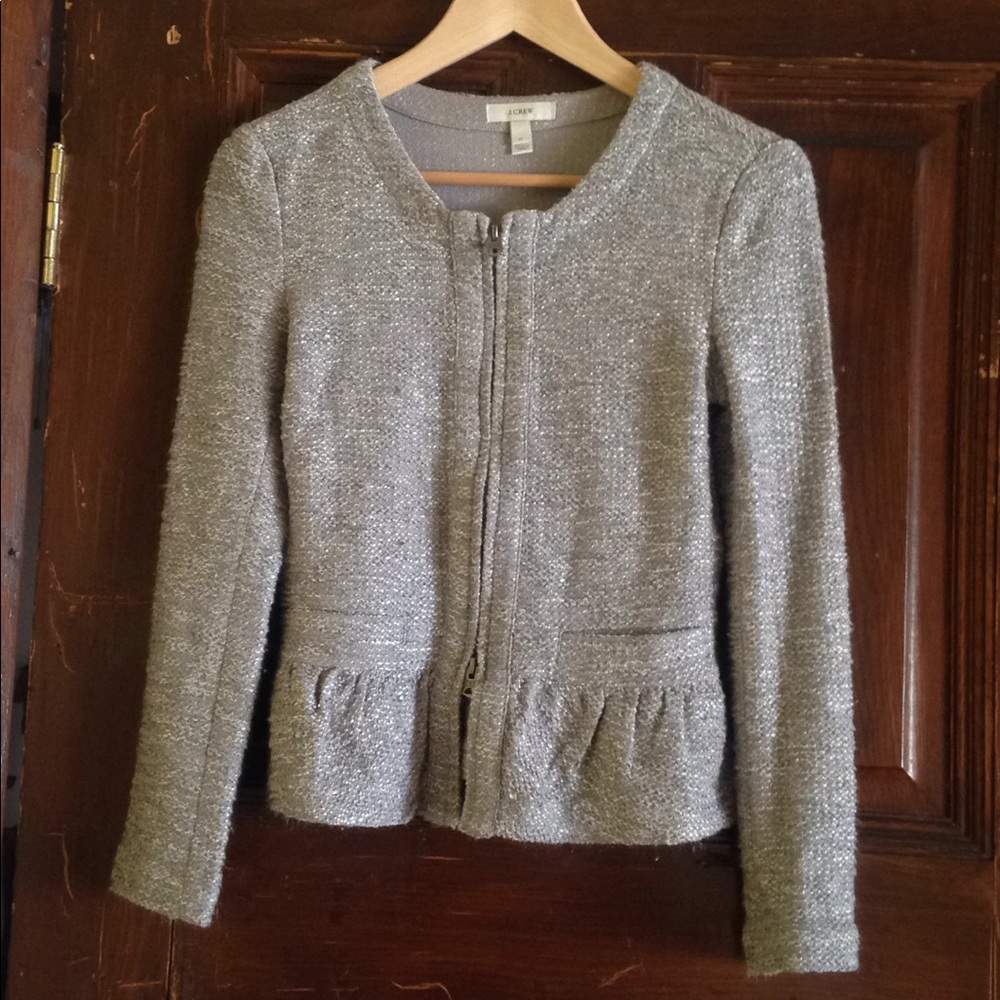 J Crew zipper cardigan